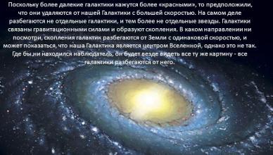 Presentation on the topic: Origin of the Universe Origin and development of the universe presentation